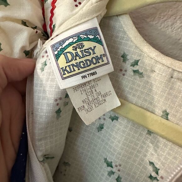 Vintage Daisy Kingdom Simplicity Christmas Winter Dress Sz 4 - Picture 14 of 16